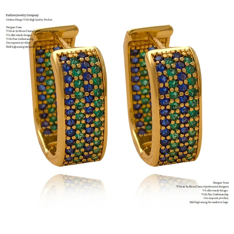 Women's Gold-Tone Cubic Zirconia Drop Earrings