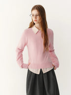 Women's Sweater 100% Wool Crew-Neck Pullover Regular Fit Full-Sleeve Soft Warm Knit Casual Office Winter