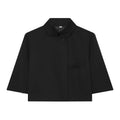 Casual Women Turtleneck Blazer Simple and Comfortable Half Sleeve Solid Color Texture Elegance High Street Coat