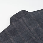 Women's Plaid Stand-Collar Single-Button Blazer Fashion High Street Outwear