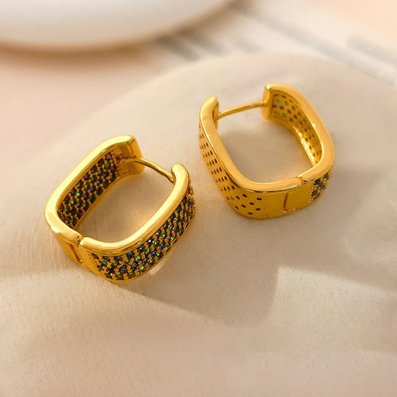 Women's Gold-Tone Cubic Zirconia Drop Earrings