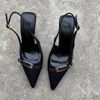 Casual Women's Sandals Brand Buckle Designer 2026 Everyday Comfortable Office Women's High Heels