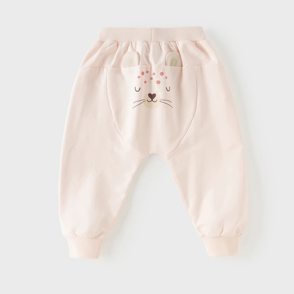 Dave & Bella Kids' Cotton Knit Harem Pants – Soft Unisex Trousers with Pockets