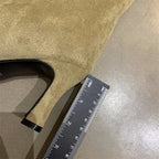 Women's Slouchy Faux Suede Knee-High Heeled Boots