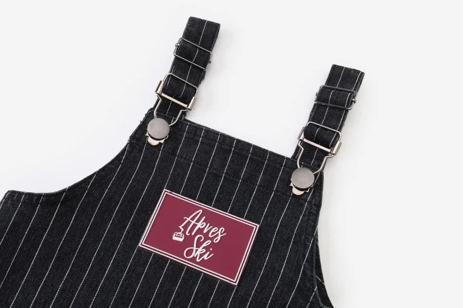 Conjuntos de Sudores para Irmãos Chalet - Conjunto Infantil Pinstripe Preto Envelhecido