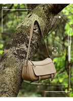 Women's Vintage Genuine Leather Crossbody Bag – Soft Cowhide Bowling Shoulder Bag