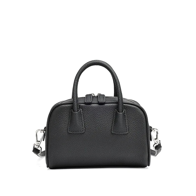 Women's Genuine Cowhide Leather Satchel – Pillow Crossbody Shoulder Bag