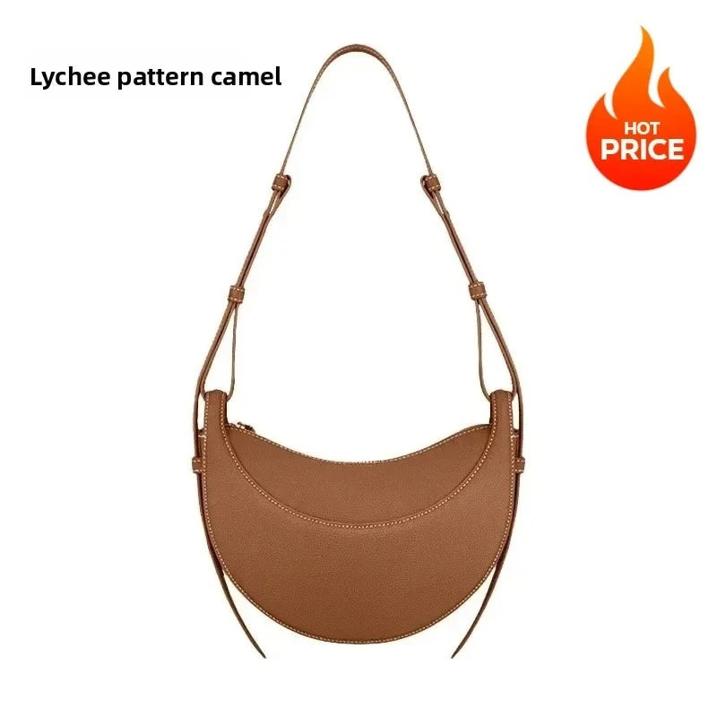 Textured Crescent Women Bag, Underarm Handbag, Single Shoulder Crossbody Bag Scc424cfa76344aff9133050e8994c95bt STYLEINGER