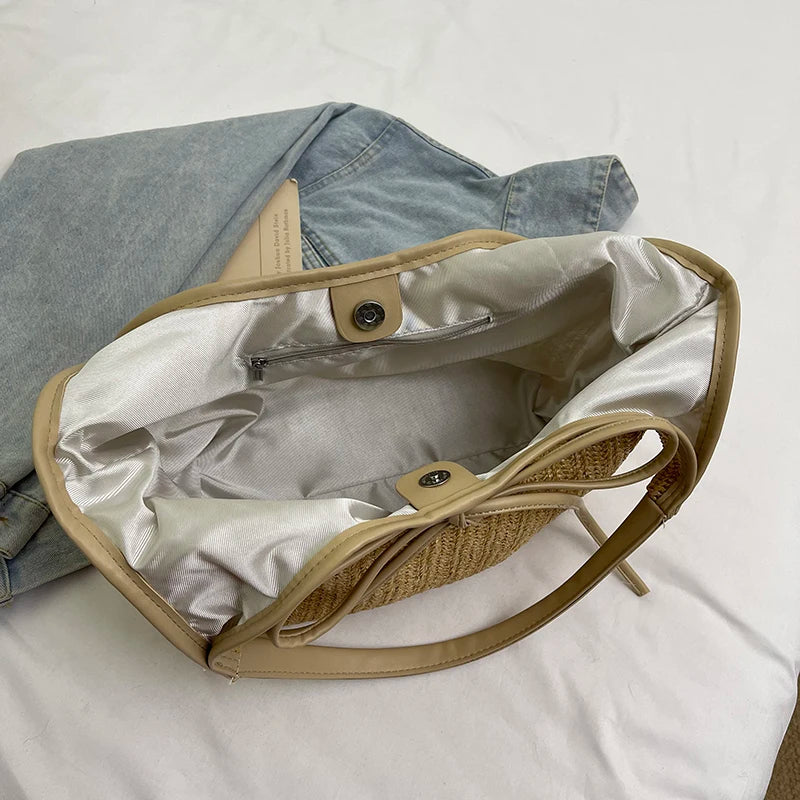 Big Straw Weave Tote Bag for Women - Summer 2025 Scc745ed4672f4598ac142ea390deb947n STYLEINGER