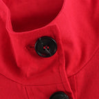 Women’s Stand Collar Single-Breasted Trench Jacket