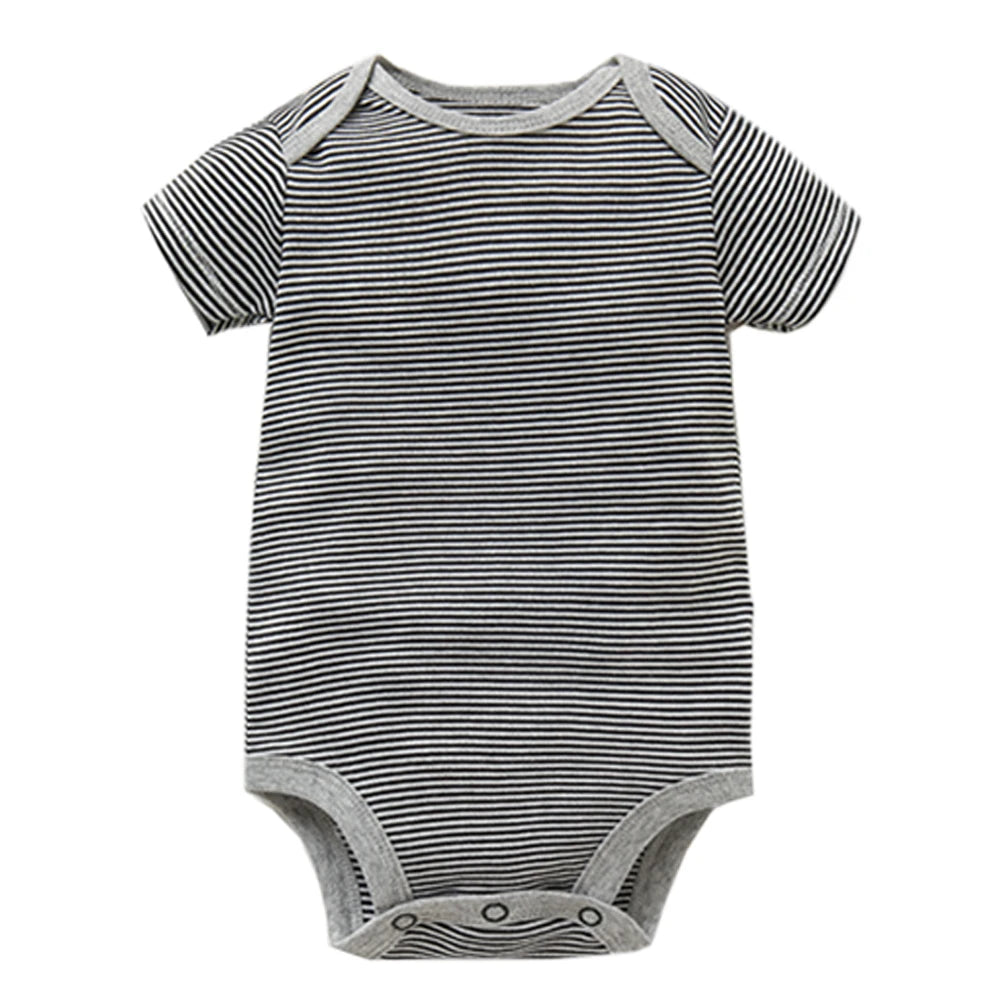 Baby Cotton Short-Sleeve Bodysuits, 5-Pack, 6–24 Months