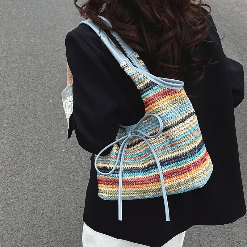 Big Straw Weave Tote Bag for Women - Summer 2025 Sd20f19aa806c44b38a7b3ffe5f5c46c6O STYLEINGER
