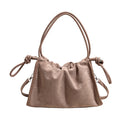 Women's Soft PU Tote Shoulder Bag with Hasp Closure
