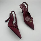 Casual Women's Sandals Brand Buckle Designer 2026 Everyday Comfortable Office Women's High Heels