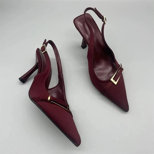 Casual Women's Sandals Brand Buckle Designer 2026 Everyday Comfortable Office Women's High Heels