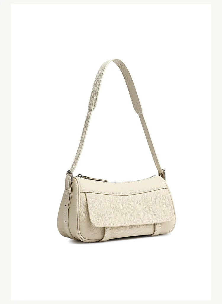 Women's Vintage Genuine Leather Crossbody Bag – Soft Cowhide Bowling Shoulder Bag