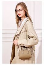 Women's Genuine Cowhide Leather Satchel – Pillow Crossbody Shoulder Bag