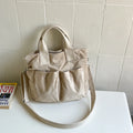 Women's PU Tote Shoulder Bag with Zip Closure