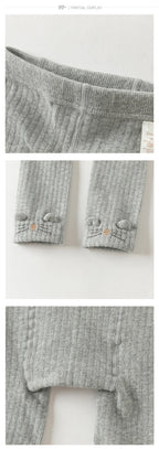 Dave & Bella Girls' Grey Tights – Cute Autumn Pantyhose for Kids Ages 3–12