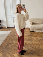 Women's Cardigan Single-Breasted O-Neck Button Knit Regular Fit Full-Sleeve Office Lady Spring Autumn Sweater