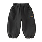 Dave & Bella Boys' Dark Grey Harem Pants – Soft Loose Trousers for Kids Ages 4–12