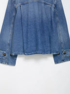 Women's Street Fashion Denim Jackets Long Sleeves High Neck New Casual Denim Coats ﻿