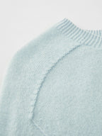 Women's Sweater 100% Wool Crew-Neck Pullover Regular Fit Full-Sleeve Soft Warm Knit Casual Office Winter