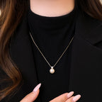 Women's Gold-Tone Simulated Pearl Pendant Necklace