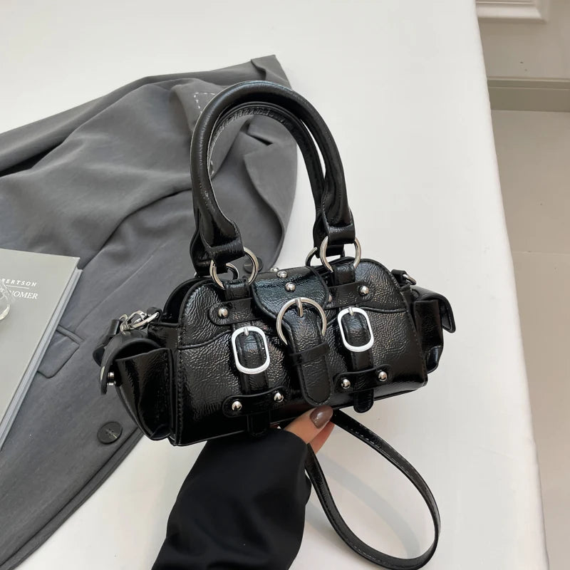 Women’s PU Leather Small Shoulder Bag - 2025 Trendy Crossbody black 20cmx11cmx7.5cm Se0477d5ae40b481c964cfc83ff47221cu STYLEINGER