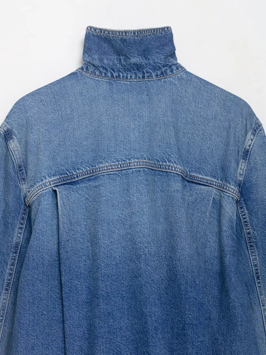 Women's Street Fashion Denim Jackets Long Sleeves High Neck New Casual Denim Coats ﻿