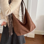 Women's Large Soft Faux Leather Hobo Shoulder Bag