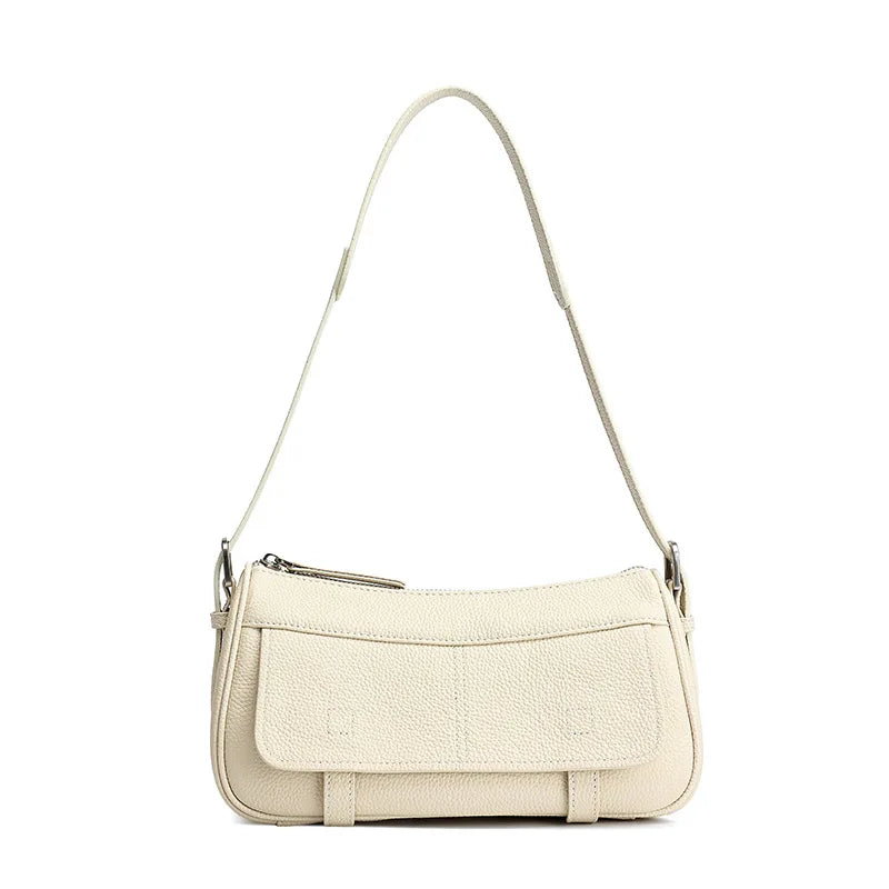 Women's Vintage Genuine Leather Crossbody Bag – Soft Cowhide Bowling Shoulder Bag