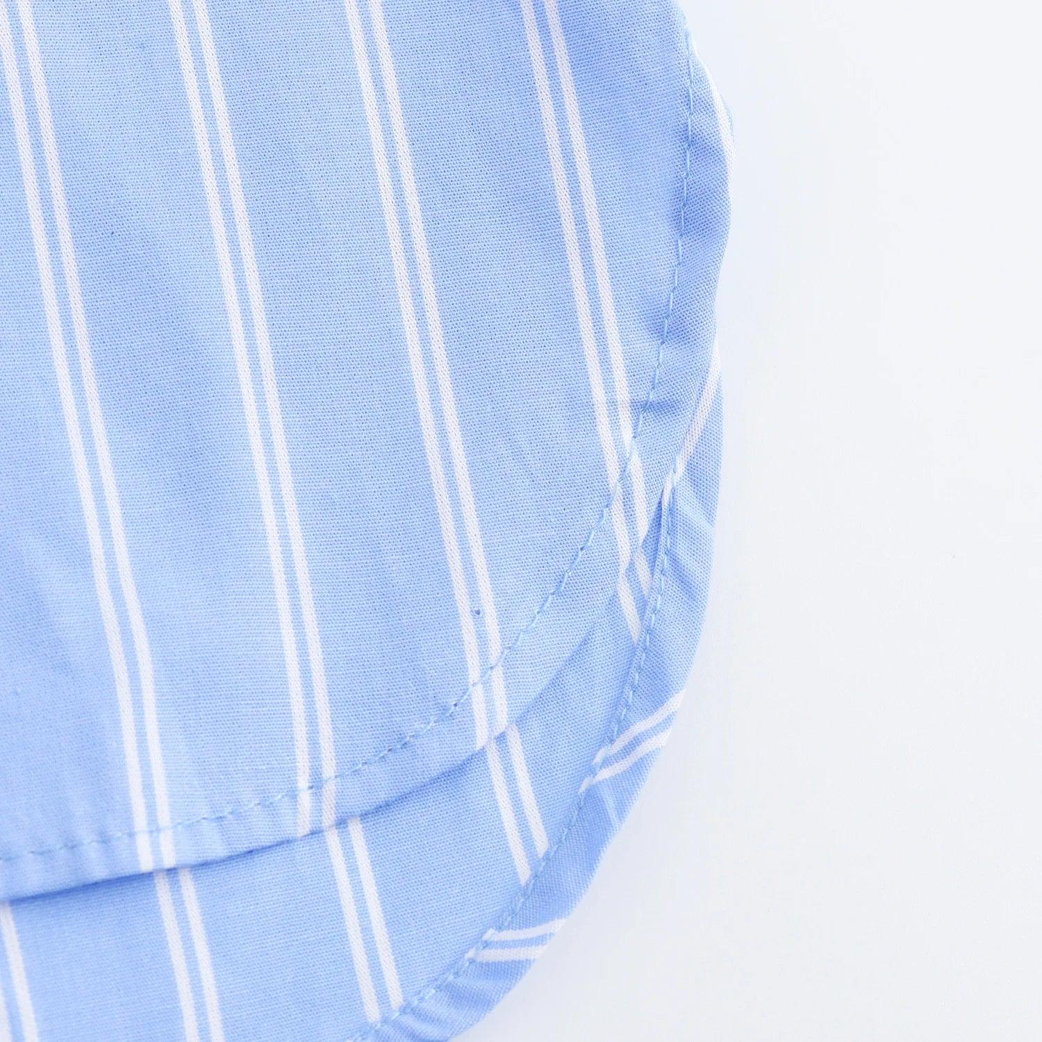 Pocket Poplin Shirt Collared Short Sleeve Front Button Tops Se4a300b863b9456a9f4b991cfaf05e34a STYLEINGER