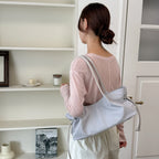 Women's Large Capacity Tote Bag – Hasp Closure, Shoulder Strap, 38×18×10 cm