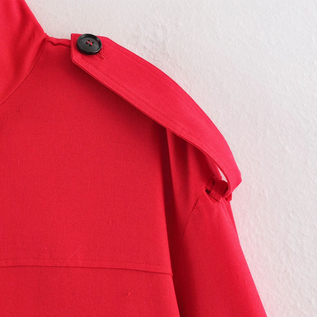 Women’s Stand Collar Single-Breasted Trench Jacket
