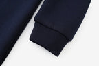 Vestido Varsity de Denim Azul Marinho para Crianças com Bordado