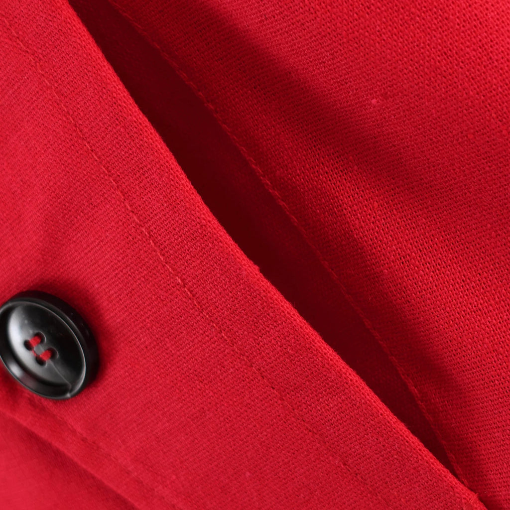 Women’s Stand Collar Single-Breasted Trench Jacket