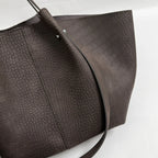 Women's Tote Bag Vintage Large-Capacity Soft PU Leather Hasp Shoulder Bag with Phone Pocket