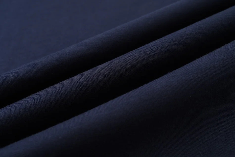Vestido Varsity de Denim Azul Marinho para Crianças com Bordado