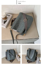 Women Bag Vintage Crocodile Pattern Crossbody Bags PU Leather Trend Designer Shoulder Handbags Large Capacity Bucket
