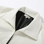 Women's Jacket Polyester Solid Stand Collar Open-Front Loose Full-Sleeve Casual Spring Autumn Outerwear