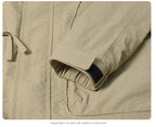 Men's Slim-Fit Zip-Up Baseball Collar Jacket