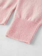 Women's Sweater 100% Wool Crew-Neck Pullover Regular Fit Full-Sleeve Soft Warm Knit Casual Office Winter