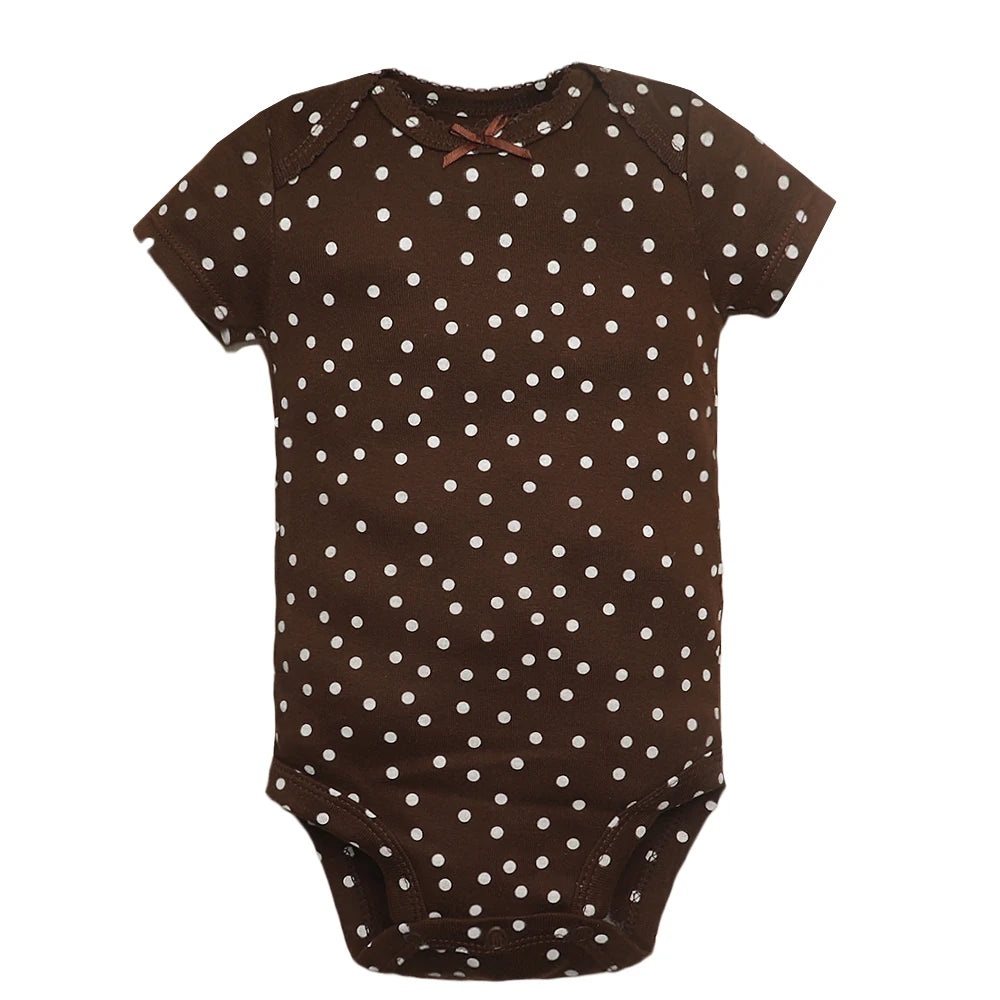 Baby Cotton Short-Sleeve Bodysuits, 5-Pack, 6–24 Months