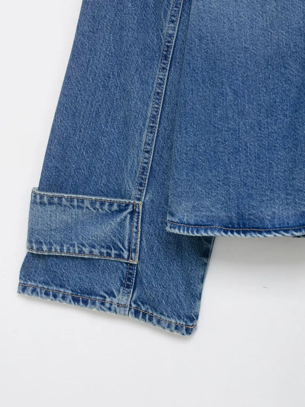 Women's Street Fashion Denim Jackets Long Sleeves High Neck New Casual Denim Coats ﻿