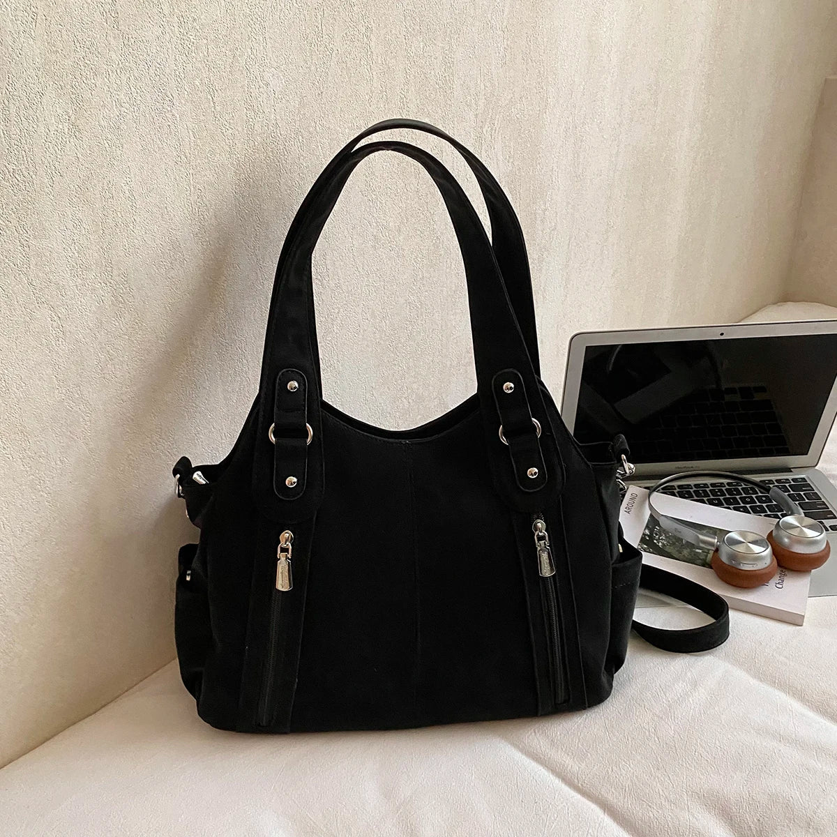 Women's Soft Faux Leather Hobo Shoulder Bag
