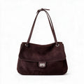 Women's Genuine Leather Large Capacity Tote Bag – Vintage Cowhide Shoulder & Crossbody