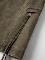 Women's Skirt Viscose Broadcloth Straight Cargo-Style Pockets High-Rise Empire Waist Knee-Length Casual Winter