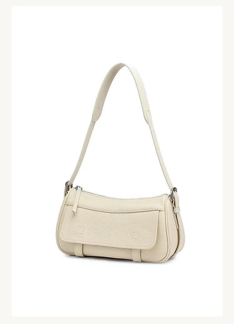 Women's Vintage Genuine Leather Crossbody Bag – Soft Cowhide Bowling Shoulder Bag