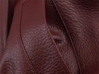 Women's Jacket Pebble Faux Leather Full-Sleeve Moto-Style Zipper Casual Coat